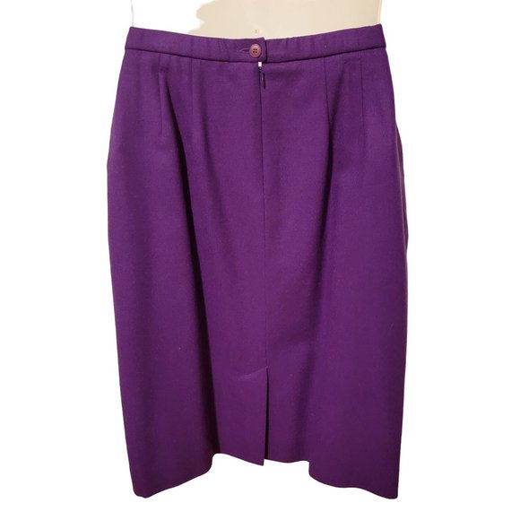 Pendleton‎ 8 12 Purple 2 Pc Skirt Suit Jacket Blazer 90s Double Breasted - Picture 6 of 8